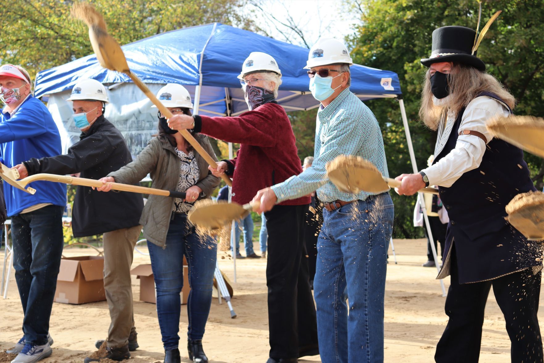 Chippewa Area History Center groundbreaking